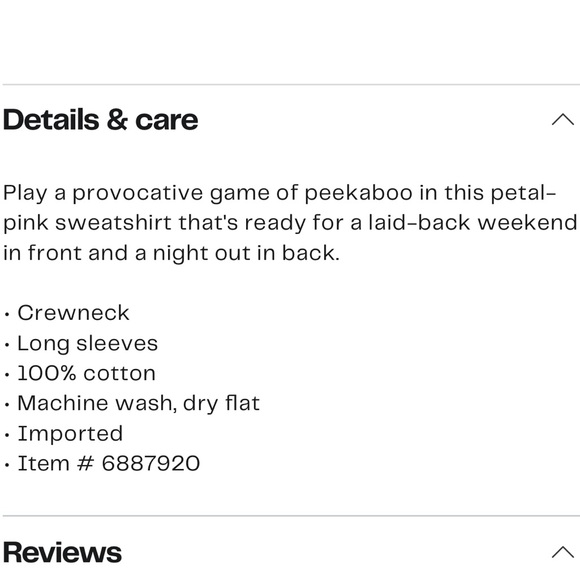 ⚡️NWT⚡️Hudson Cutout Back Sweatshirt - Picture 6 of 9